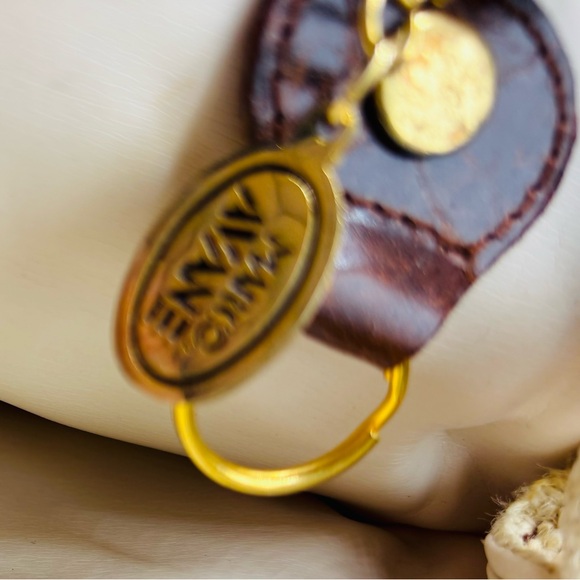 Vintage Marco Avane Tribal Print Crossbody Bag with Brown Leather Accents - Picture 9 of 11